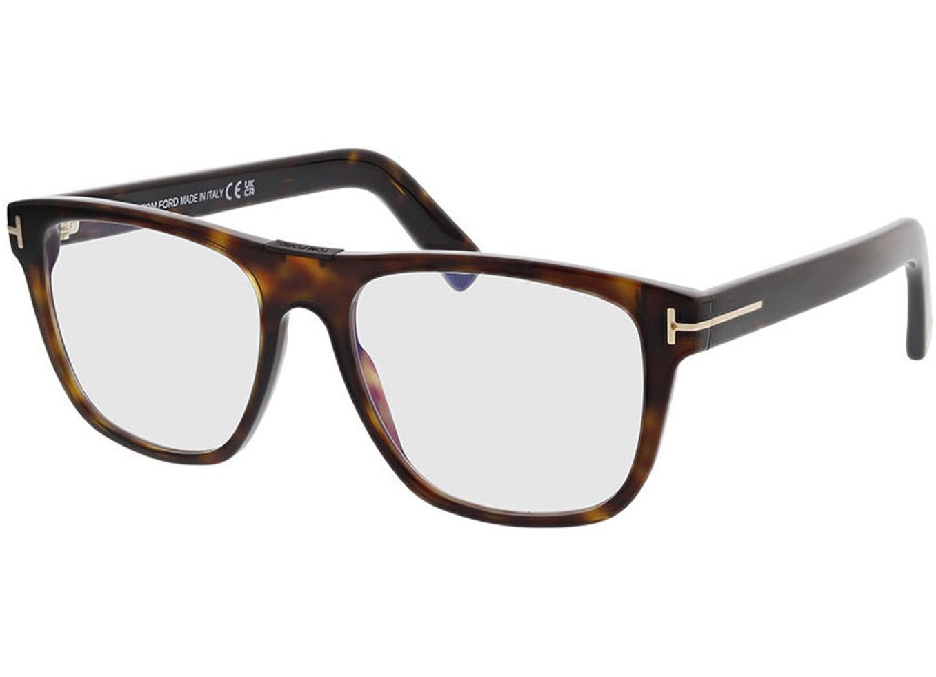 Tom Ford FT5902-B 052 54-17 Brillengestell inkl. Gläser, Herren, Vollrand, Eckig