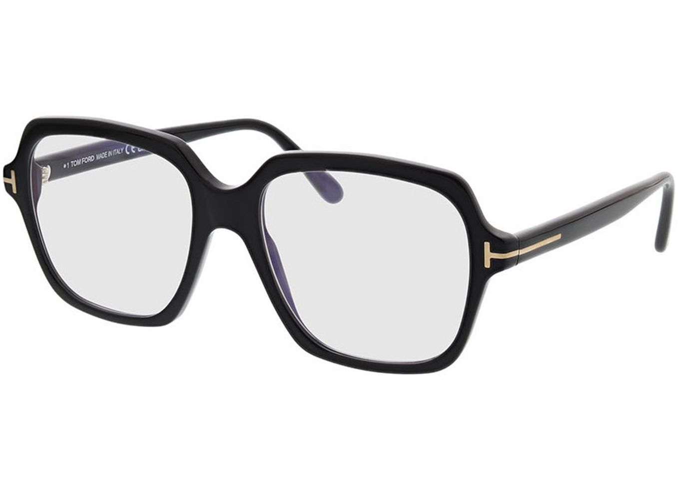 Tom Ford FT5908-B 001 54-17 Brillengestell inkl. Gläser, Damen, Vollrand, geometric