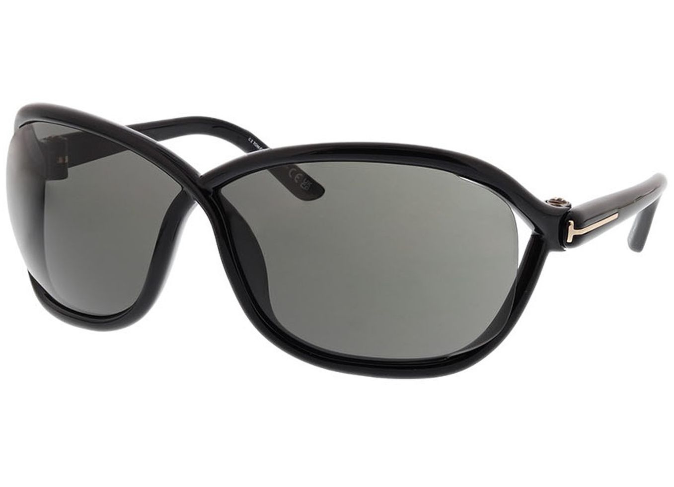 Tom Ford Fernanda FT1069 01A 68-7 Sonnenbrille ohne Sehstärke, Damen, Vollrand, geometric