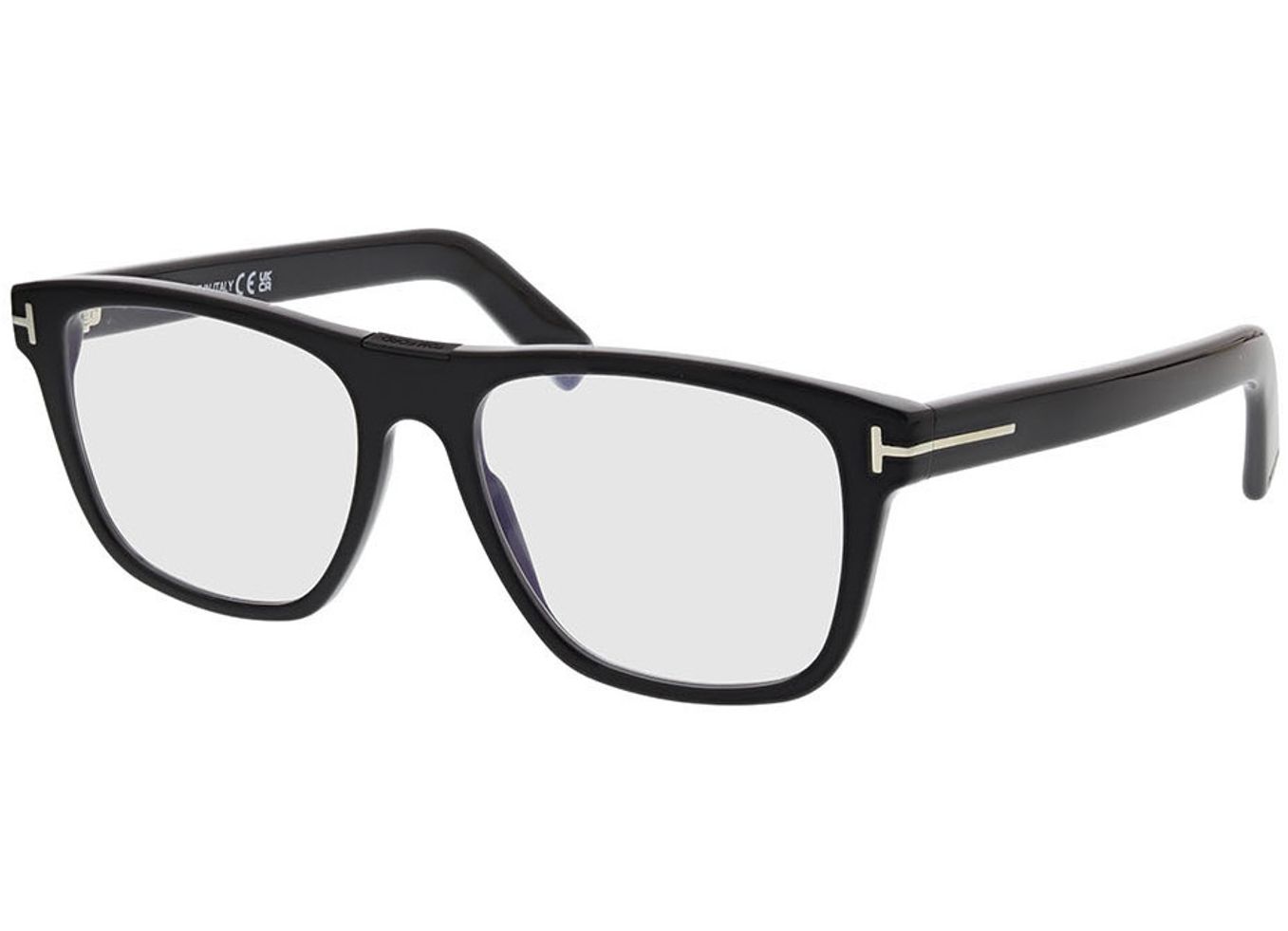 Tom Ford FT5902-B 001 54-17 Brillengestell inkl. Gläser, Herren, Vollrand, Eckig