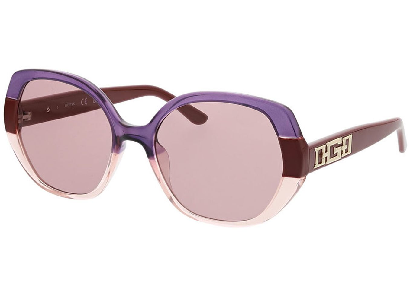 Guess GU7911 71Y 55-18 Sonnenbrille mit Sehstärke erhältlich, Damen, Vollrand, geometric