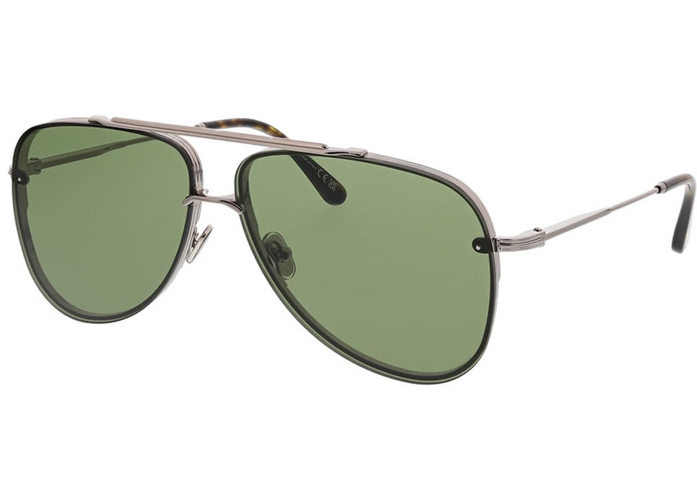 Tom Ford Leon FT1071 14N 62-12 Sonnenbrille ohne Sehstärke, Herren, Vollrand, Pilot