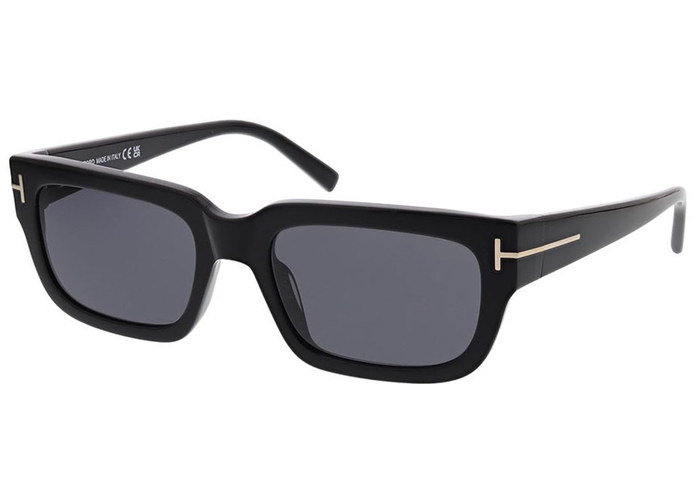 Tom Ford Ezra FT1075 01A 54-19 Sonnenbrille mit Sehstärke erhältlich, Damen/Herren, Vollrand, Rechteckig