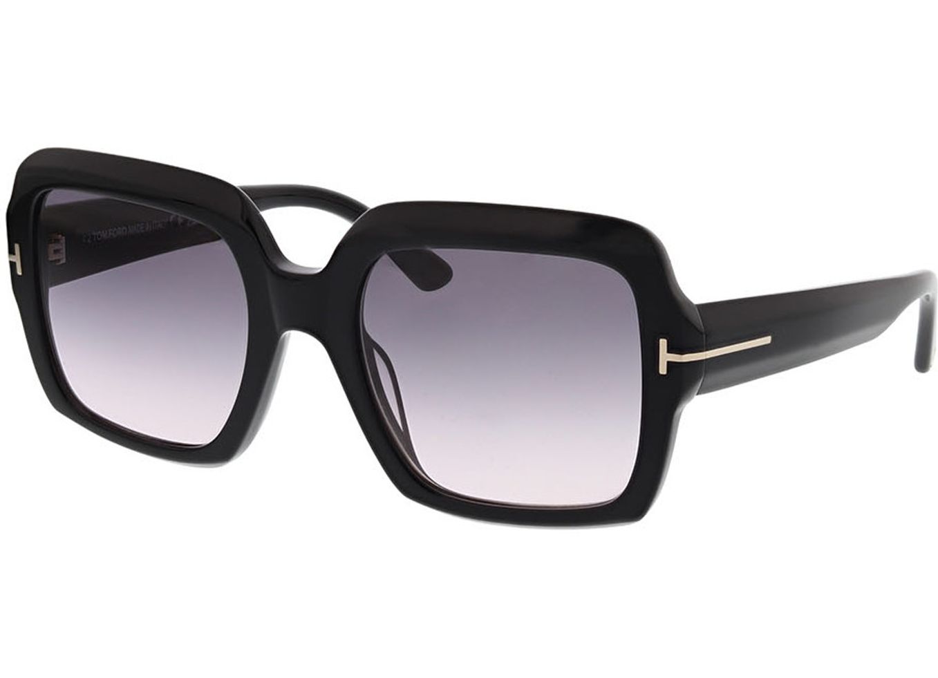 Tom Ford Kaya FT1082 01B 54-21 Sonnenbrille mit Sehstärke erhältlich, Damen, Vollrand, Eckig