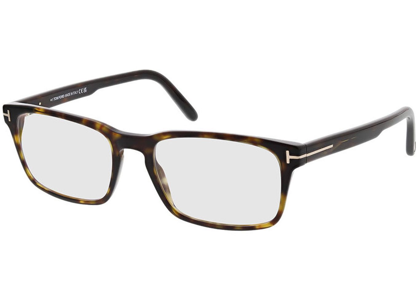 Tom Ford FT5938-B 052 54-18 Brillengestell inkl. Gläser, Herren, Vollrand, Rechteckig