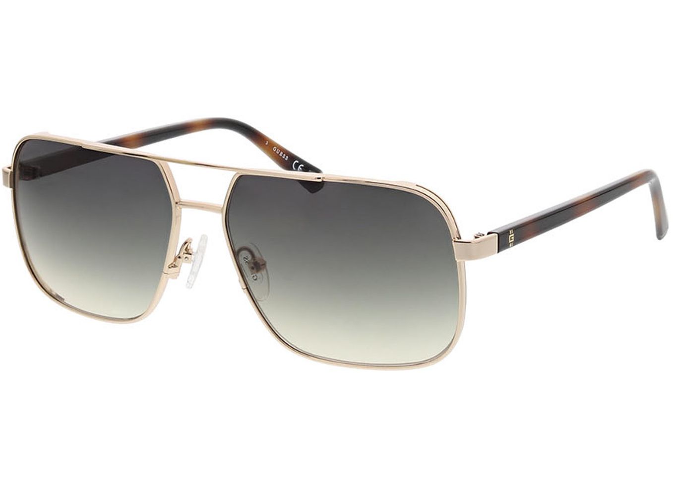 Guess GU00119 32B 58-14 Sonnenbrille mit Sehstärke erhältlich, Herren, Vollrand, Pilot