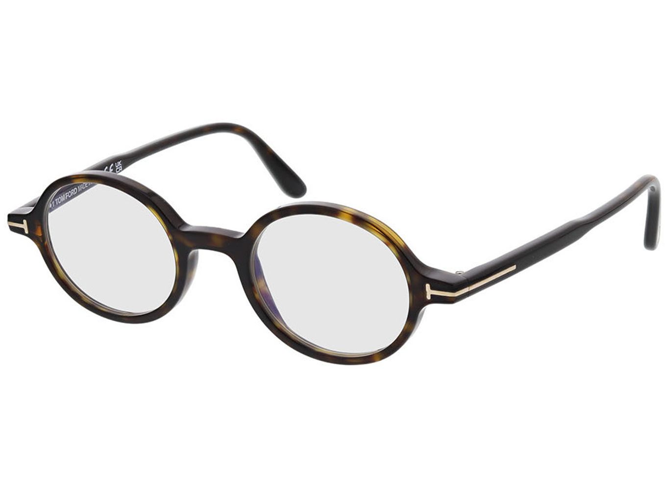 Tom Ford FT5975-B 052 46-22 Brillengestell inkl. Gläser, Herren, Vollrand, Rund