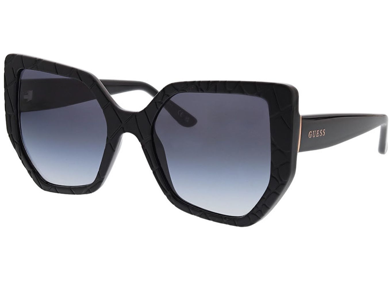 Guess GU00153 02B 55-21 Sonnenbrille ohne Sehstärke, Damen, Vollrand, geometric