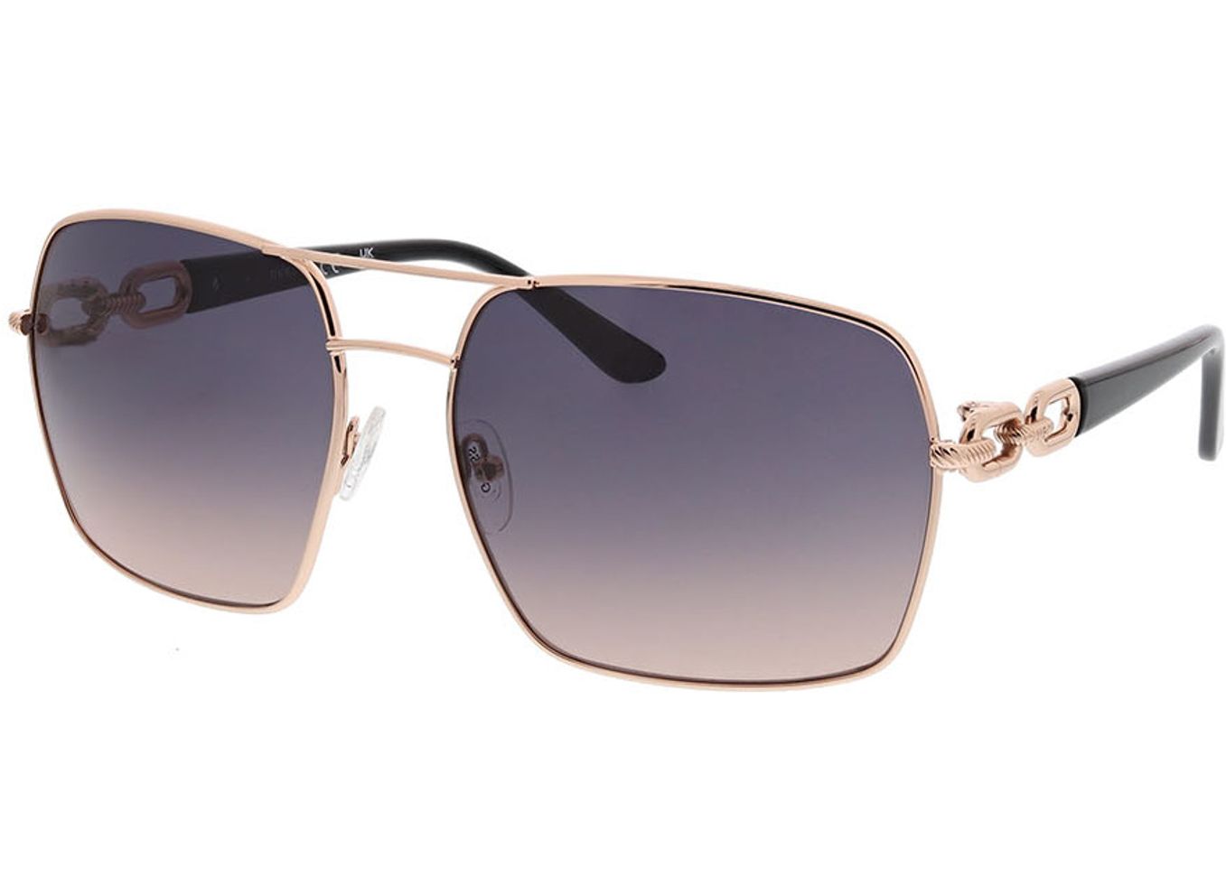 Guess GU00159 28B 63-17 Sonnenbrille ohne Sehstärke, Damen, Vollrand, Pilot