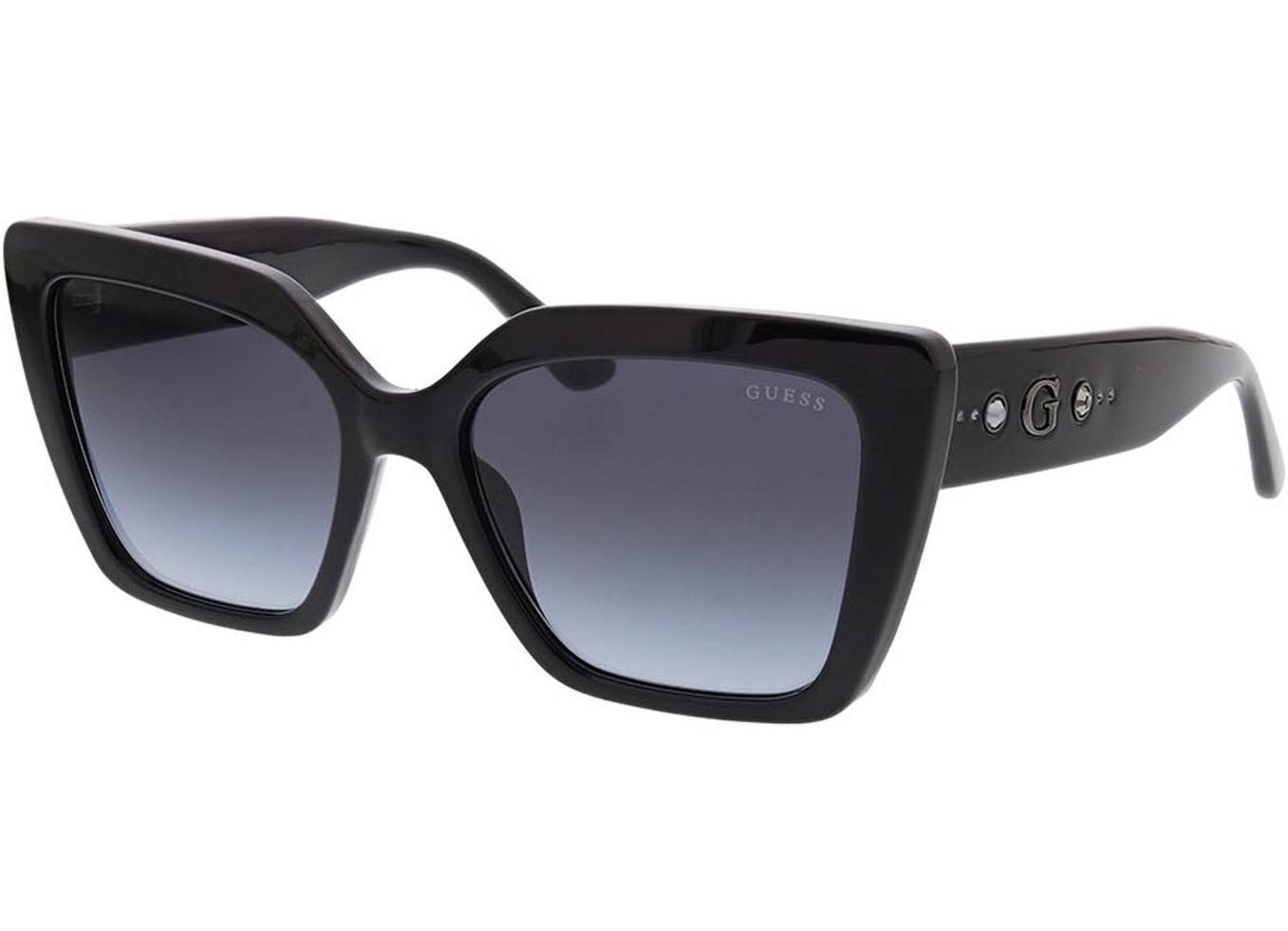 Guess GU00162 01B 55-17 Sonnenbrille ohne Sehstärke, Damen, Vollrand, Cateye