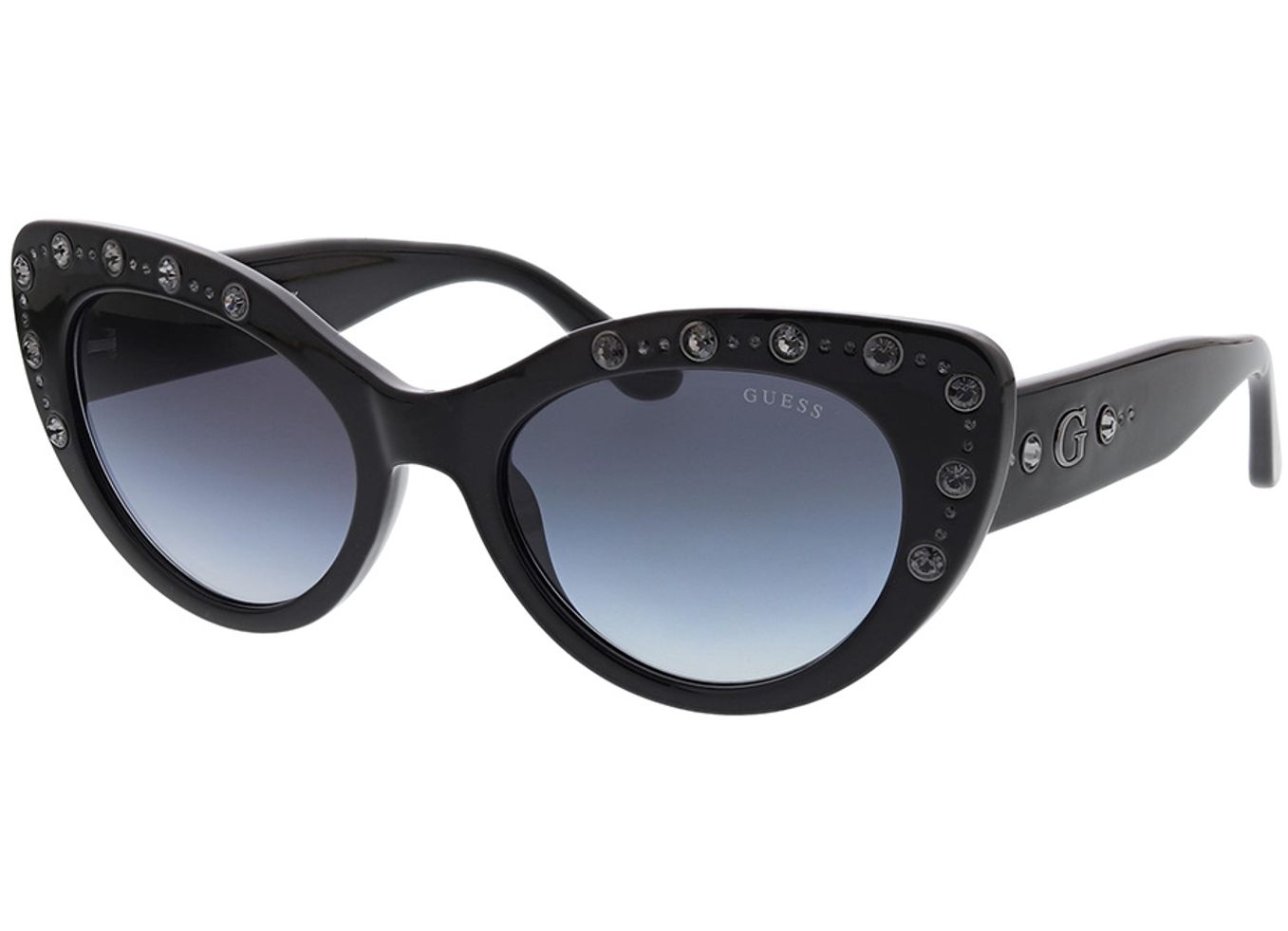 Guess GU00163 01B 54-20 Sonnenbrille mit Sehstärke erhältlich, Damen, Vollrand, Cateye