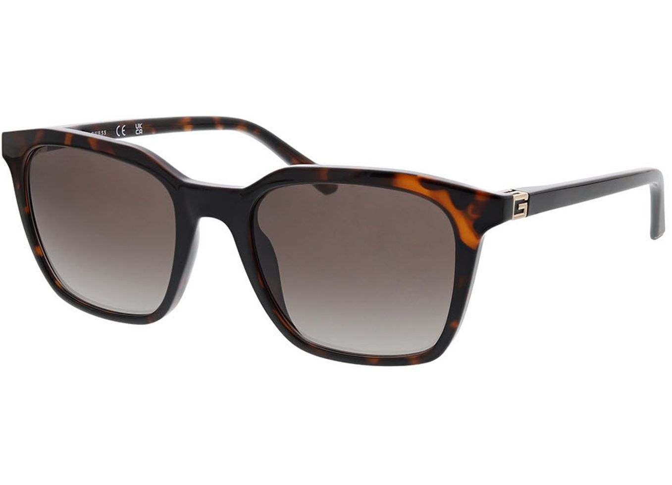 Guess GU00170 52F 53-20 Sonnenbrille ohne Sehstärke, Herren, Vollrand, Eckig