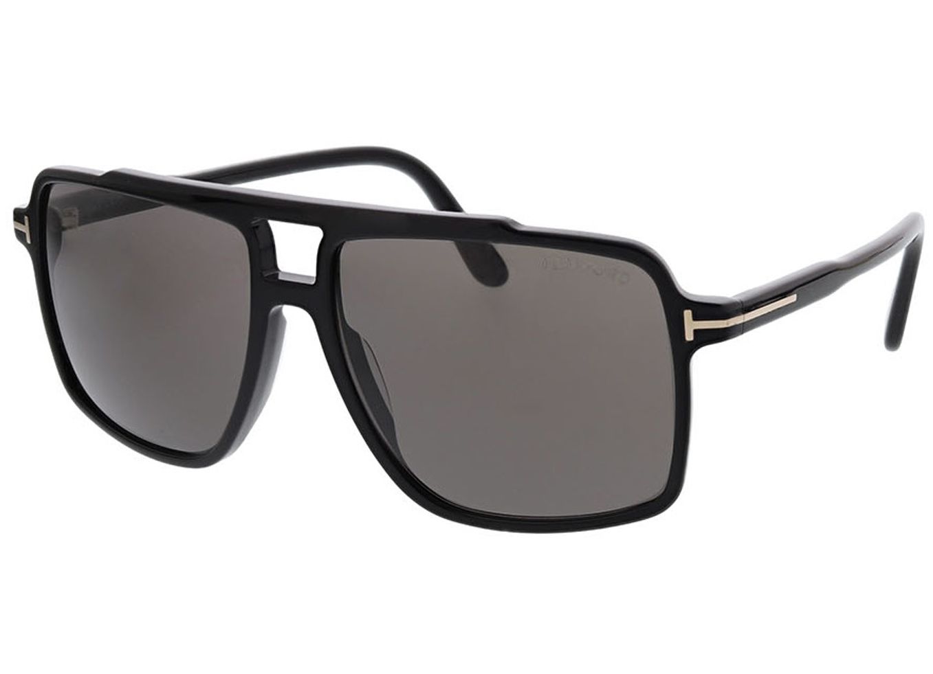 Tom Ford KEMP FT1177 01A 59-15 Sonnenbrille ohne Sehstärke, Herren, Vollrand, Pilot