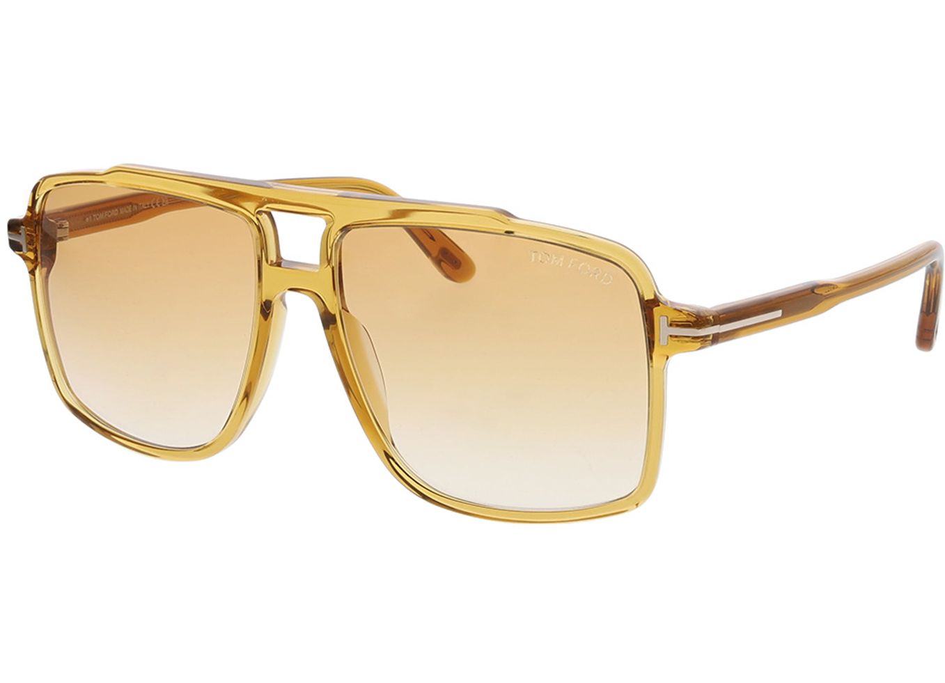 Tom Ford KEMP FT1177 39F 59-15 Sonnenbrille mit Sehstärke erhältlich, Herren, Vollrand, Pilot