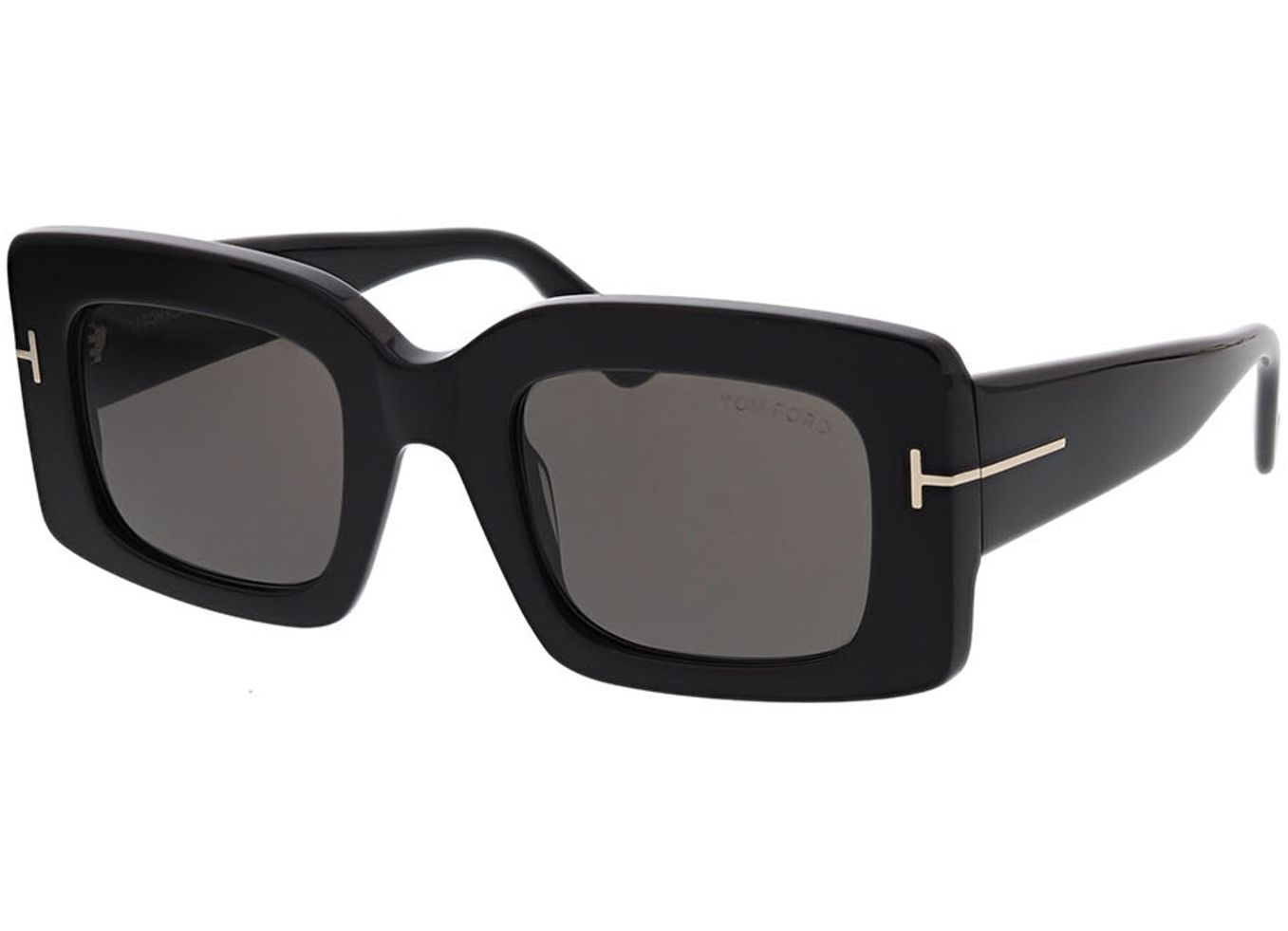 Tom Ford BRIGITTA FT1188 01A 50-24 Sonnenbrille ohne Sehstärke, Damen, Vollrand, Rechteckig