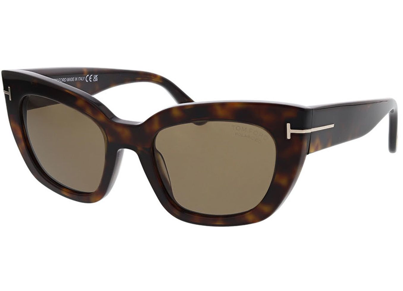 Tom Ford ATHENA FT1190 52H 53-21 Sonnenbrille ohne Sehstärke, Damen, Vollrand, Cateye