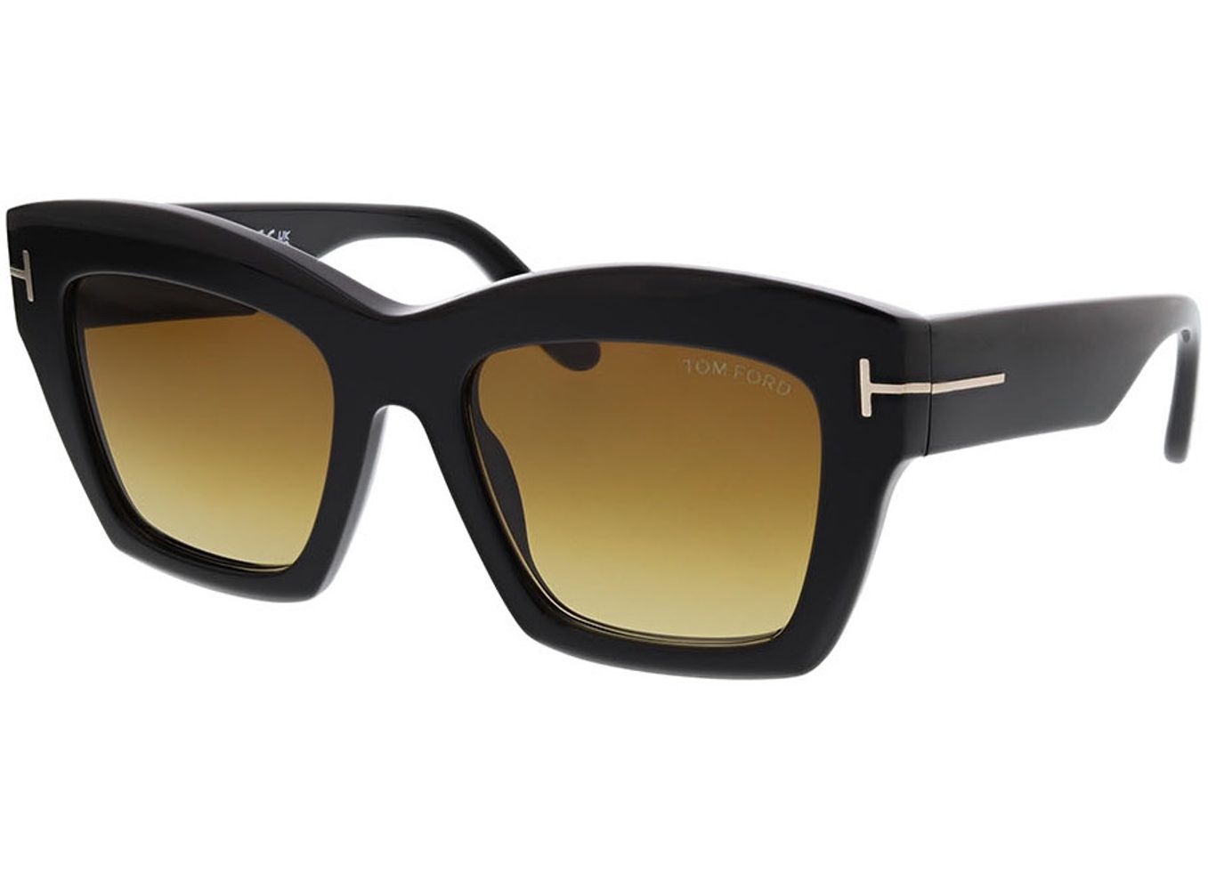 Tom Ford LUNA FT1191 01F 52-19 Sonnenbrille ohne Sehstärke, Damen, Vollrand, Cateye