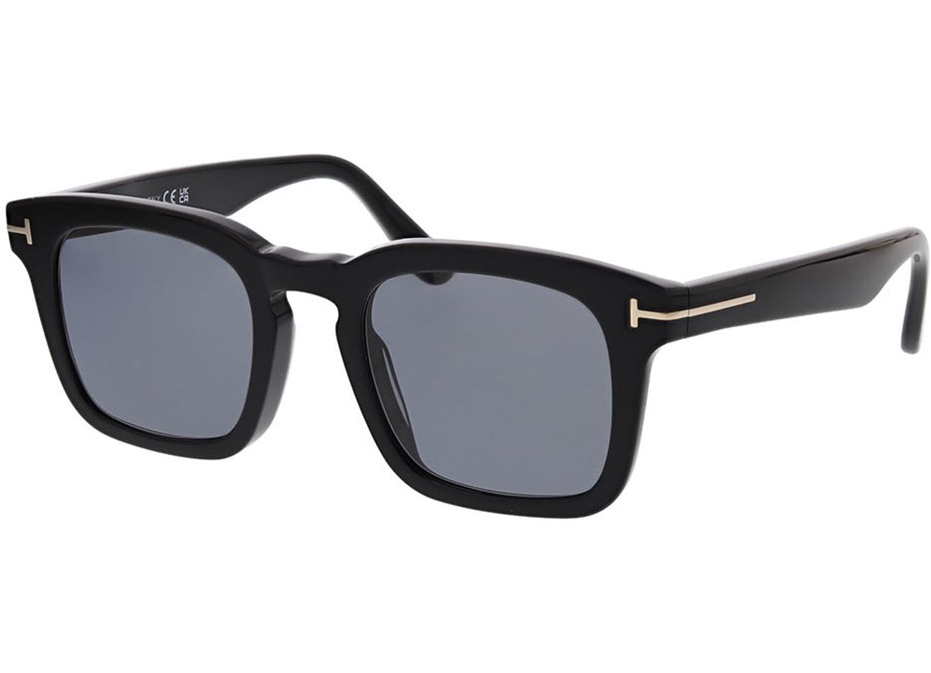 Tom Ford DAX FT0751 01D 50-22 Sonnenbrille ohne Sehstärke, Herren, Vollrand, Eckig