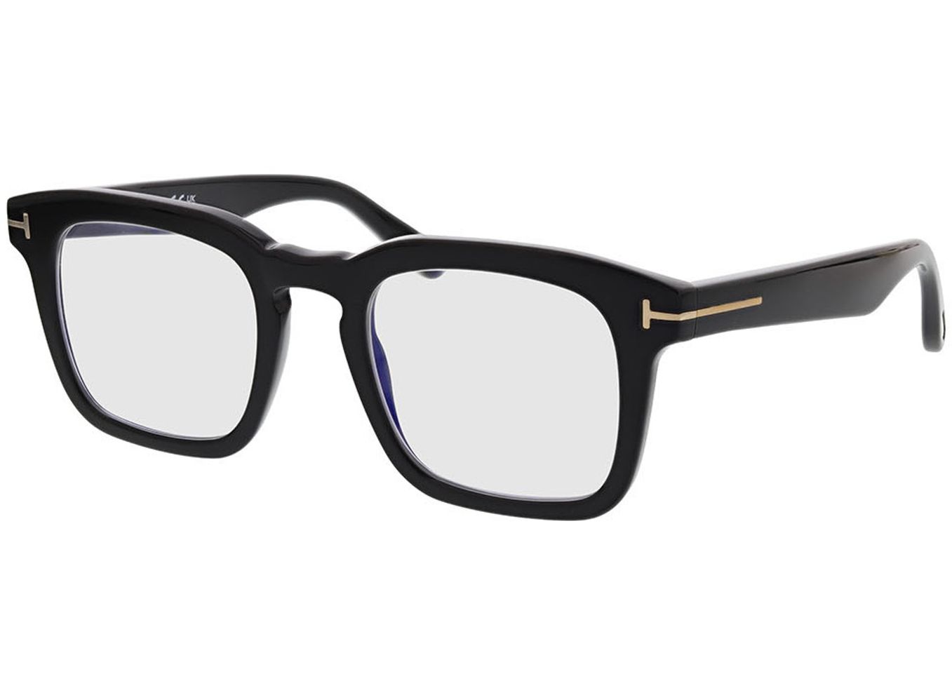 Tom Ford FT6025-B 001 50-22 Brillengestell inkl. Gläser, Herren, Vollrand, Eckig