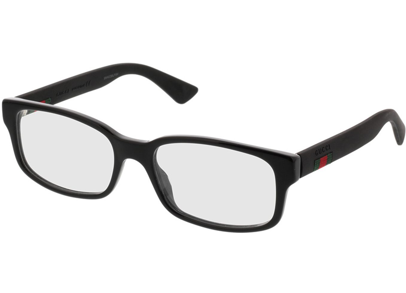 Gucci GG0012O-001 54-18 Brillengestell inkl. Gläser, Herren, Vollrand, Rechteckig