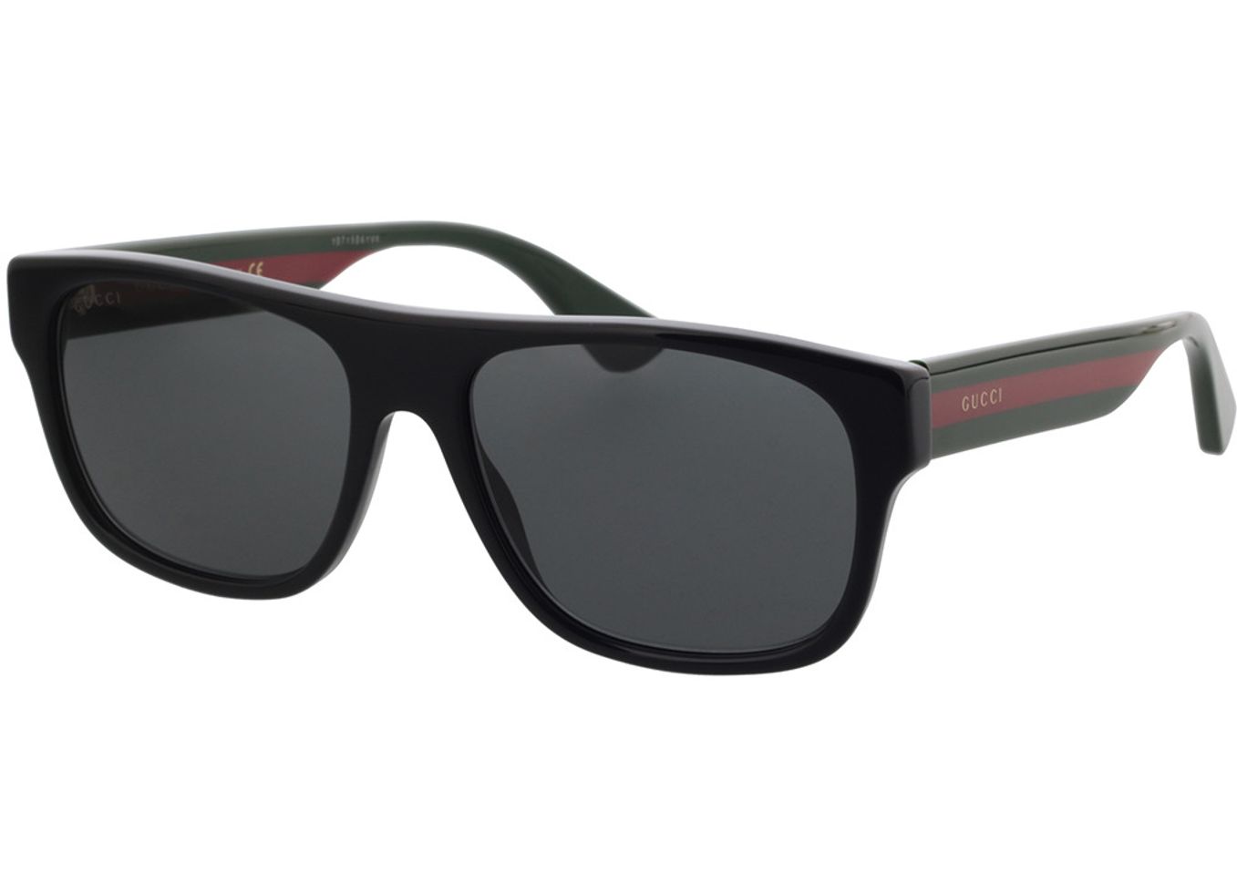 Gucci GG0341S-001 56-17 Sonnenbrille mit Sehstärke erhältlich, Herren, Vollrand, Eckig