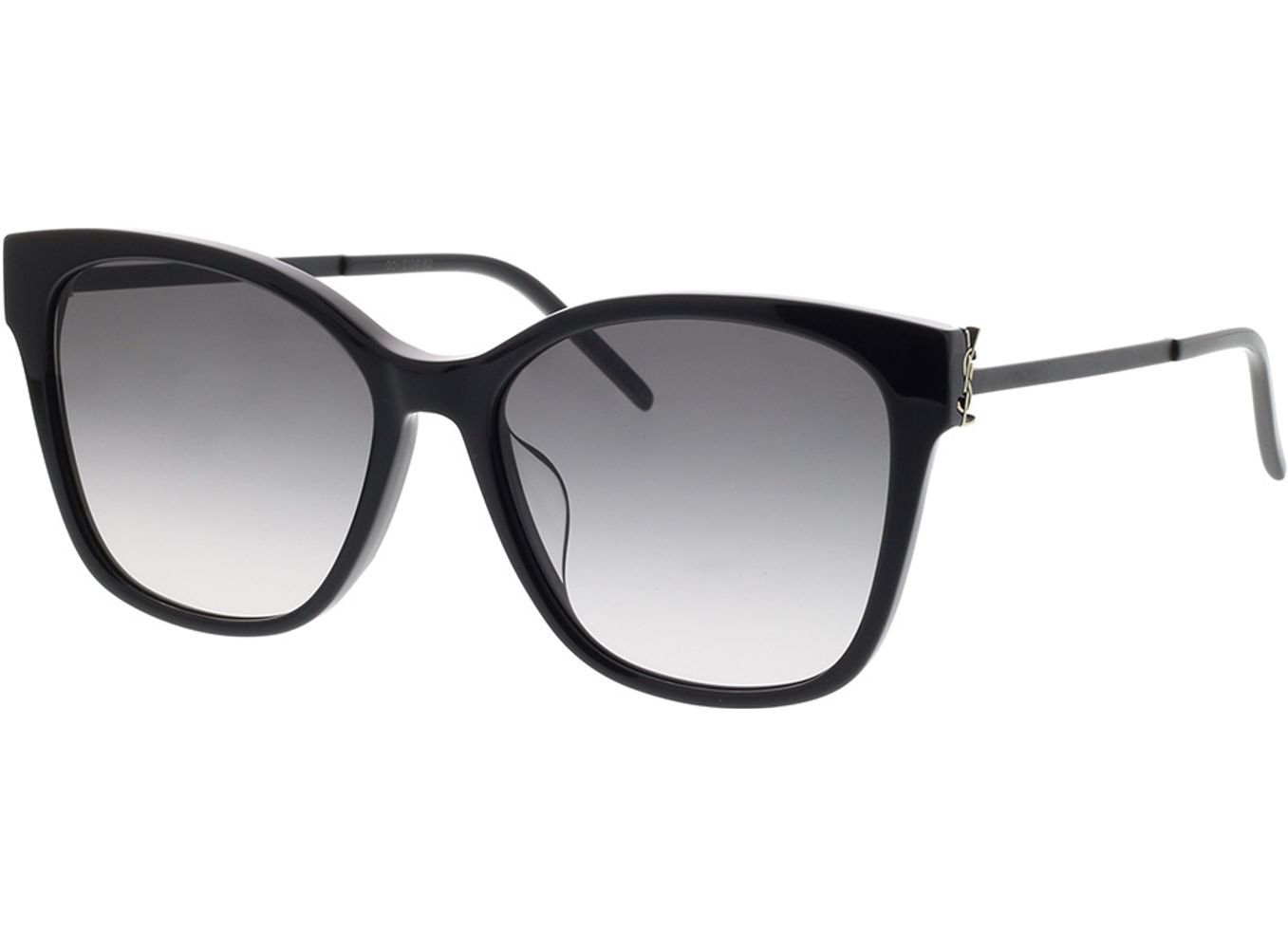 Saint Laurent SL M48S/K-002 56-17 Sonnenbrille ohne Sehstärke, Damen, Vollrand, Eckig