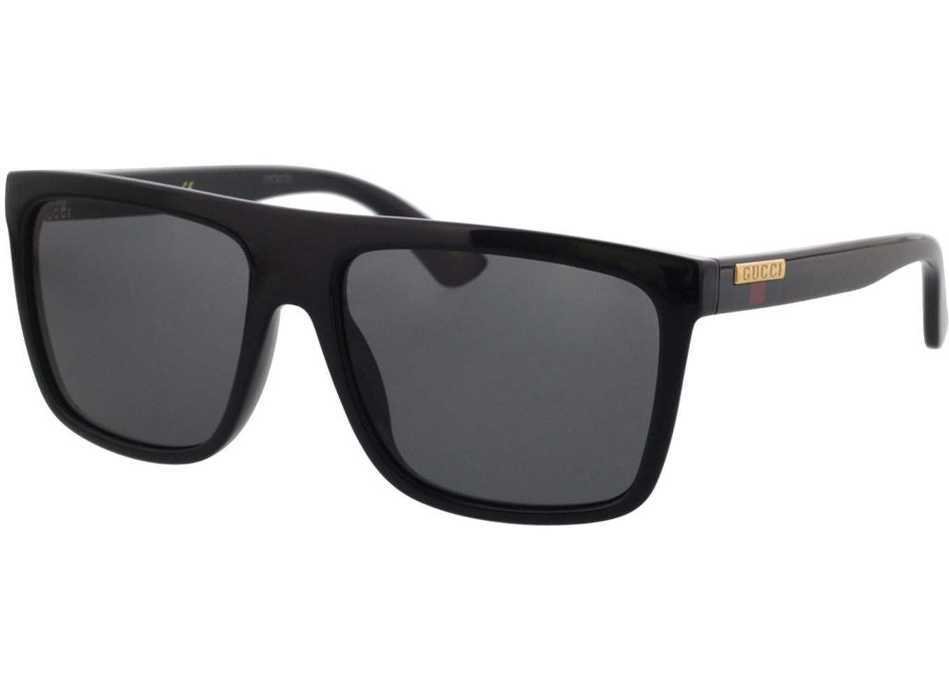 Gucci GG0748S-001 59-17 Sonnenbrille mit Sehstärke erhältlich, Herren, Vollrand, Eckig