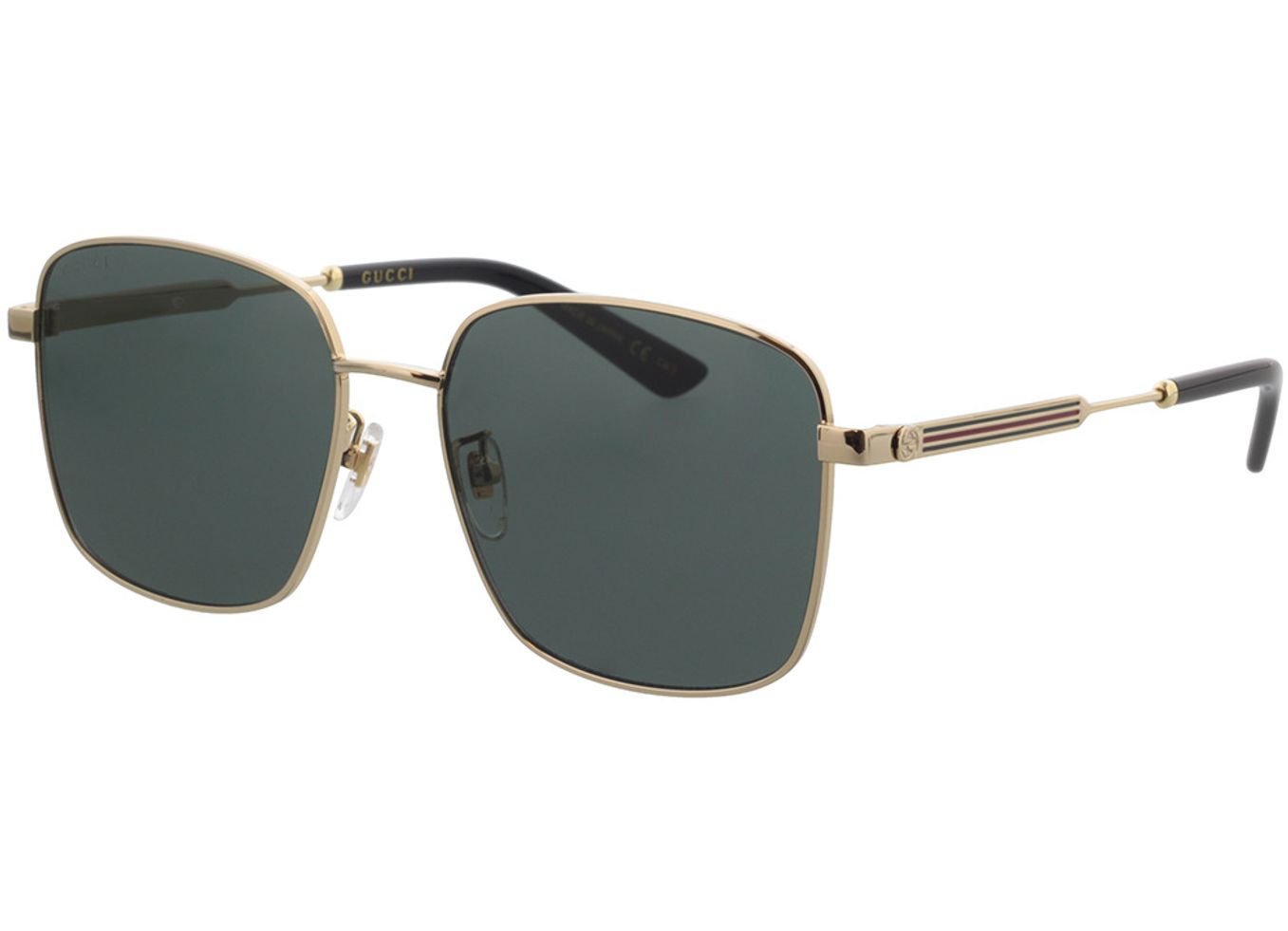 Gucci GG0852SK-001 58-17 Sonnenbrille mit Sehstärke erhältlich, Damen, Vollrand, Eckig