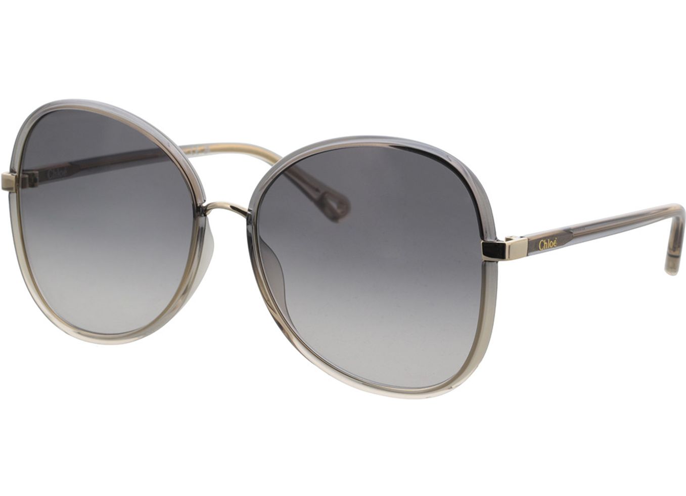 Chloé CH0030S-001 60-17 Sonnenbrille mit Sehstärke erhältlich, Damen, Vollrand, Rund