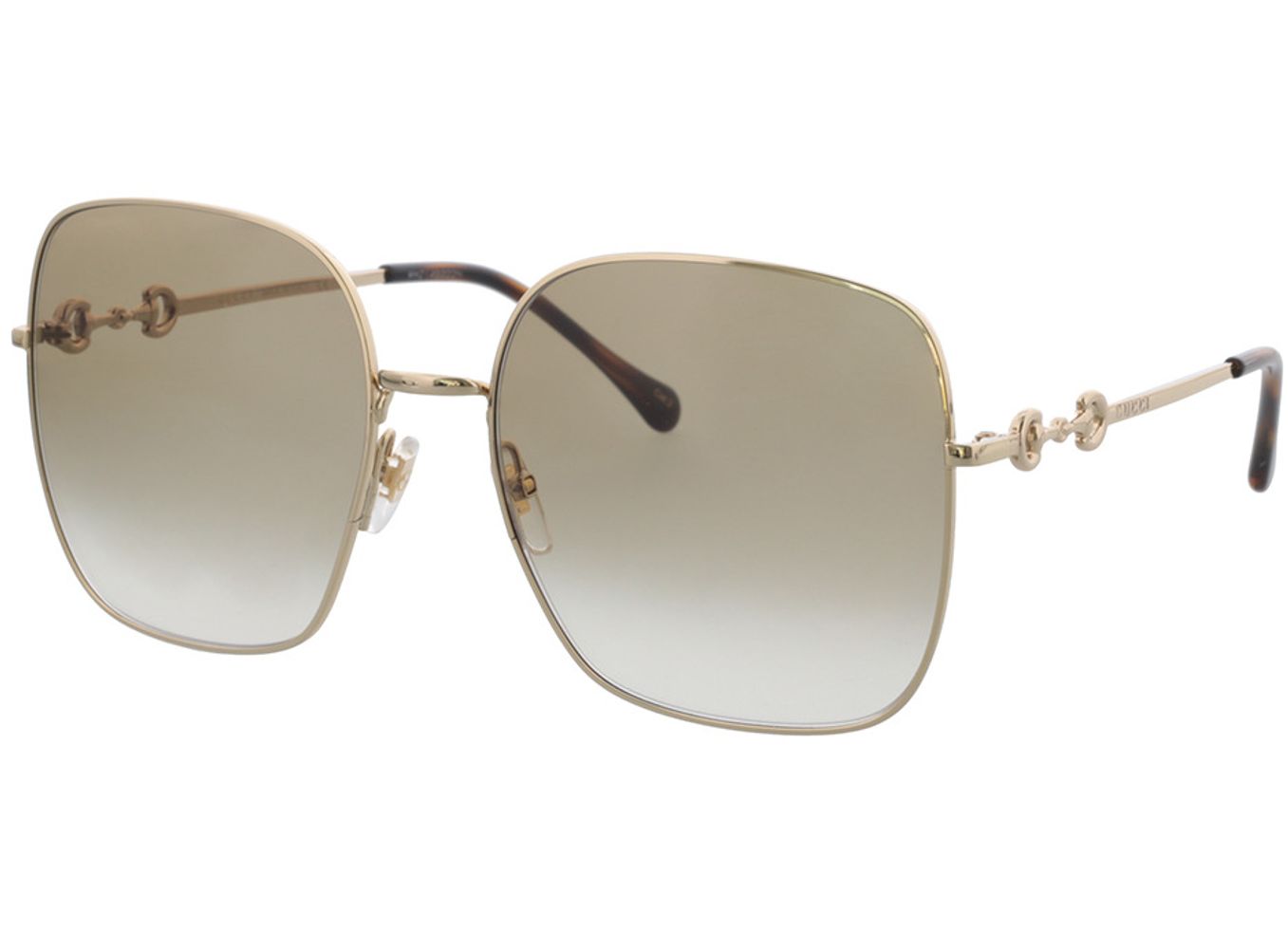 Gucci GG0879S-002 61-18 Sonnenbrille mit Sehstärke erhältlich, Damen, Vollrand, Eckig