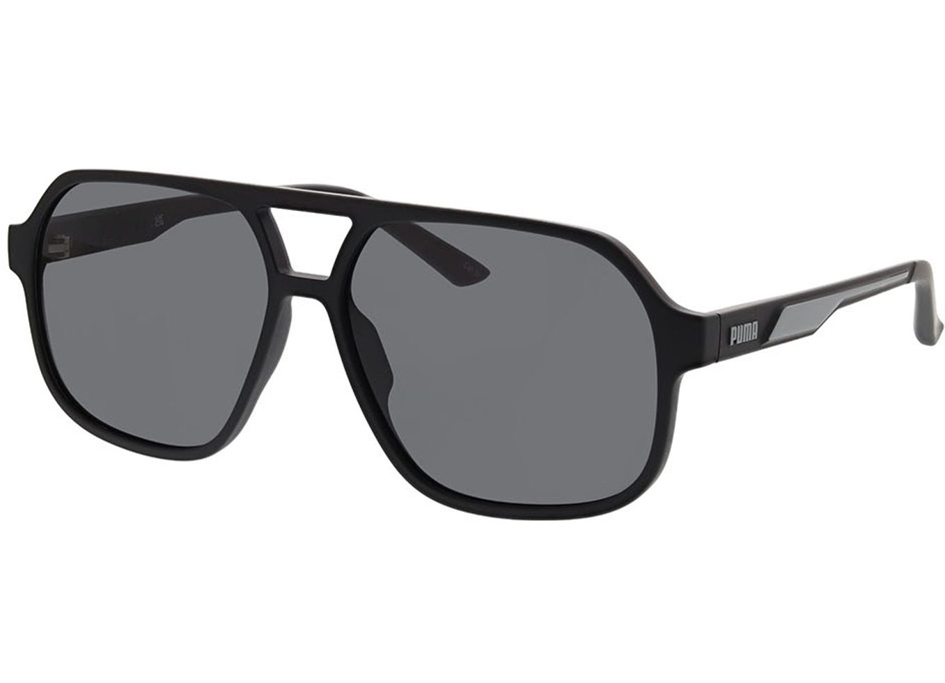 Puma PU0368S-001 60-14 Sonnenbrille ohne Sehstärke, Herren, Vollrand, Pilot