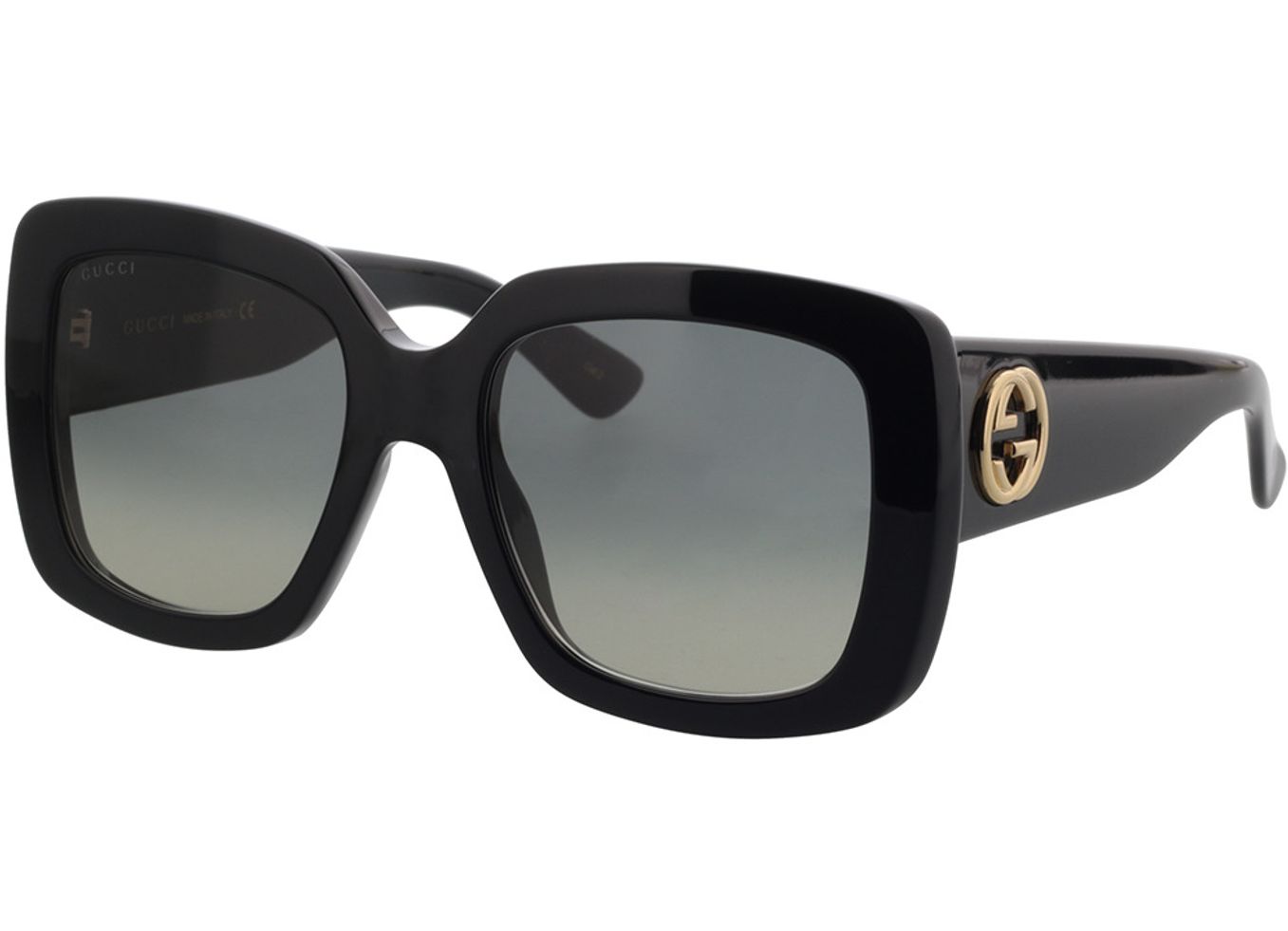 Gucci GG0141SN-001 53-20 Sonnenbrille mit Sehstärke erhältlich, Damen, Vollrand, Eckig