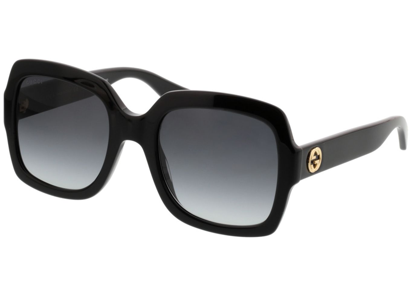 Gucci GG0036SN-001 54-22 Sonnenbrille mit Sehstärke erhältlich, Damen, Vollrand, Eckig