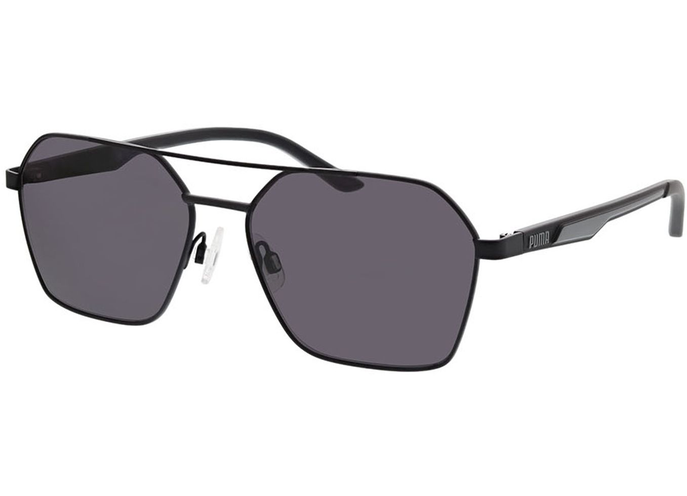 Puma PU0384S-001 57-16 Sonnenbrille mit Sehstärke erhältlich, Herren, Vollrand, Pilot