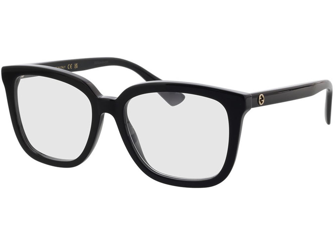 Gucci GG1319O-001 53-17 Brillengestell inkl. Gläser, Damen, Vollrand, Eckig