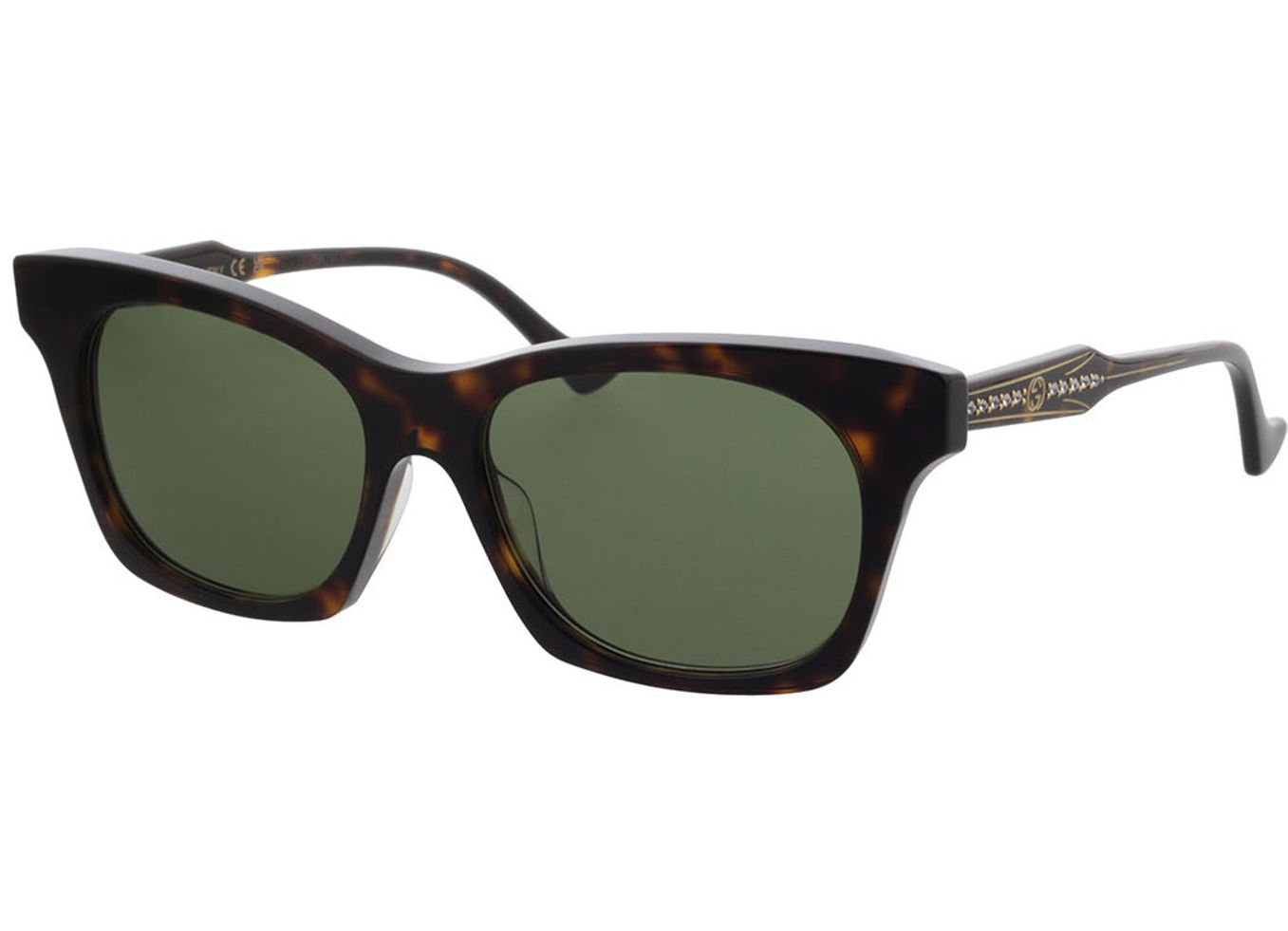 Gucci GG1299S-002 55-16 Sonnenbrille mit Sehstärke erhältlich, Damen, Vollrand, Eckig