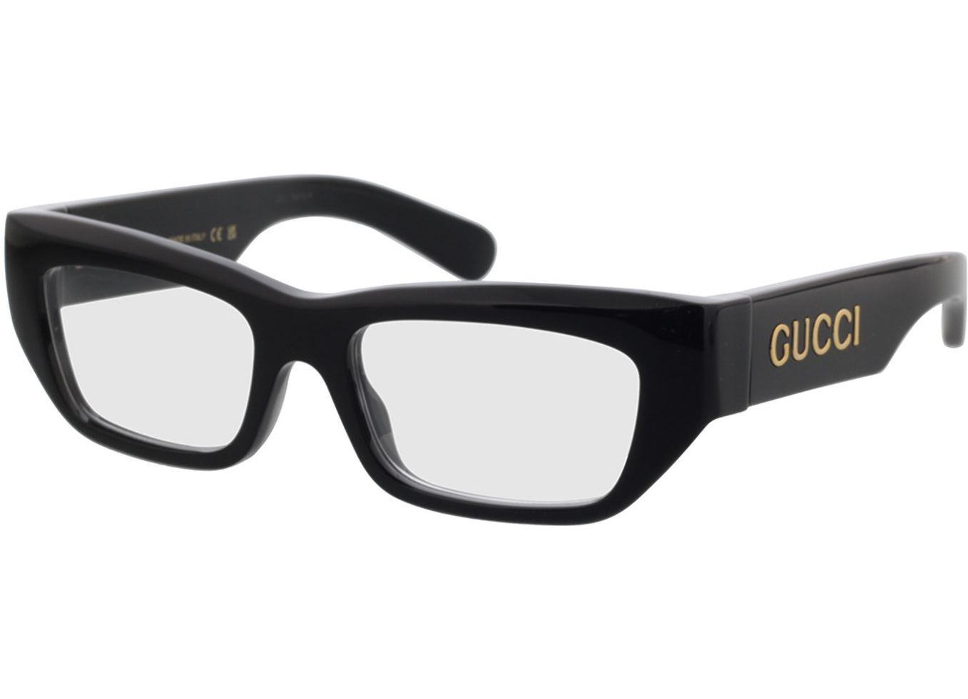 Gucci GG1297O-001 53-18 Brillengestell inkl. Gläser, Herren, Vollrand, Rechteckig