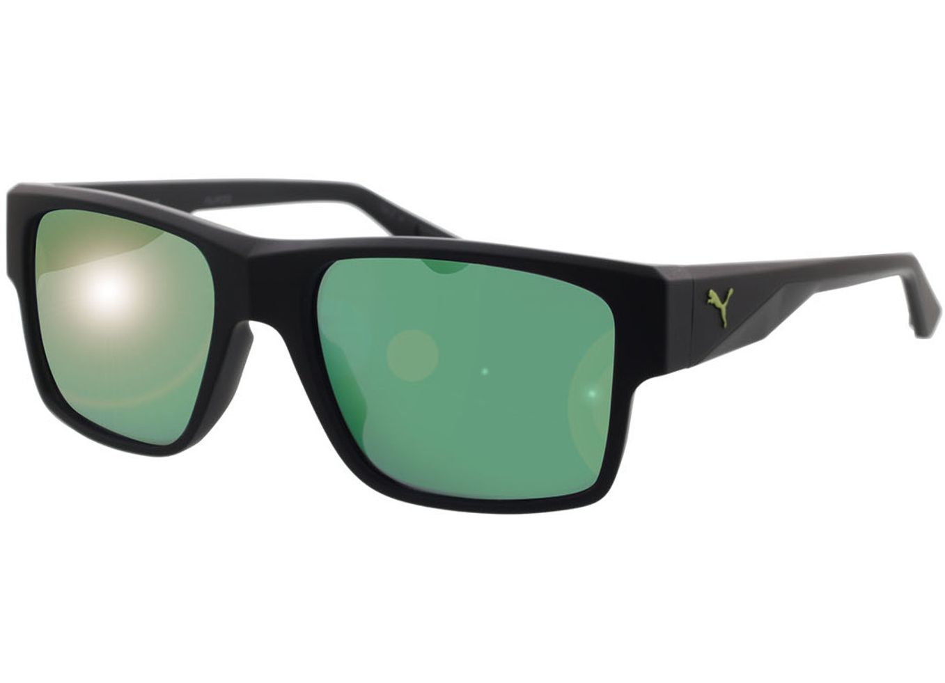 Puma PU0403S-002 57-18 Sonnenbrille ohne Sehstärke, Herren, Vollrand, Eckig