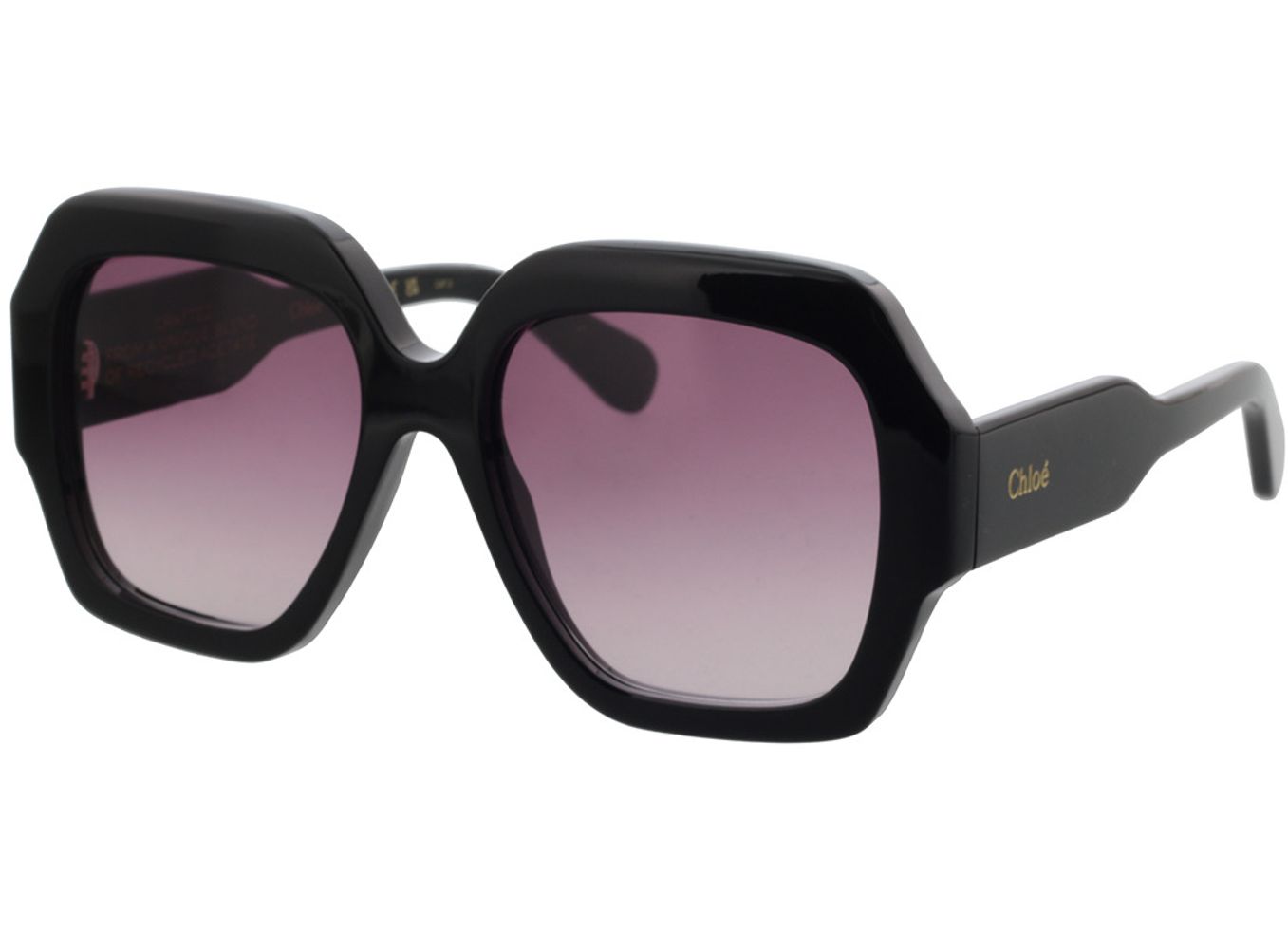 Chloé CH0154S-001 56-17 Sonnenbrille mit Sehstärke erhältlich, Damen, Vollrand, Eckig