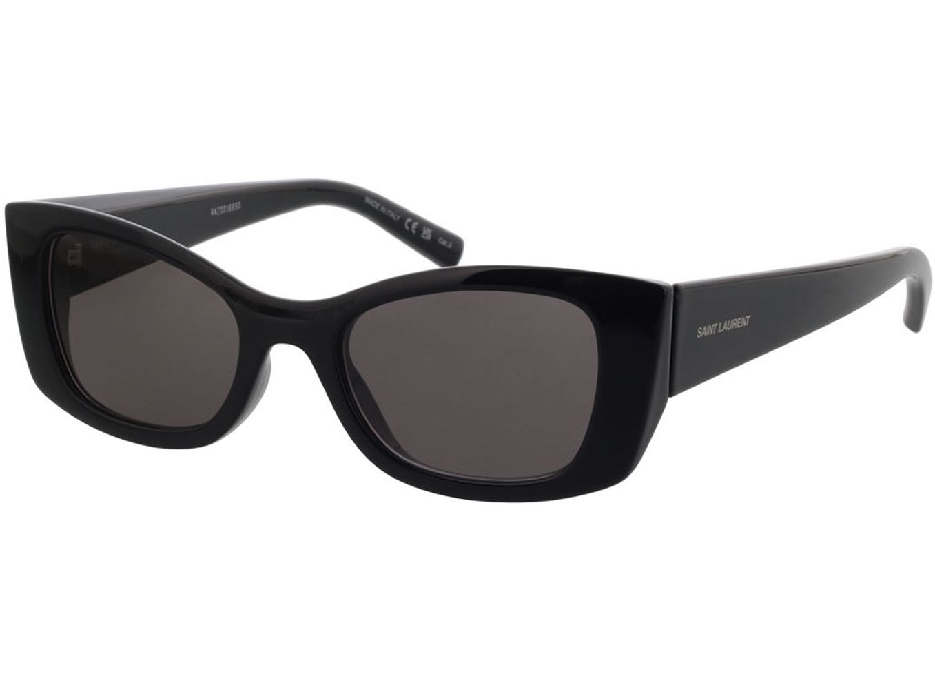 Saint Laurent SL 593-001 52-20 Sonnenbrille mit Sehstärke erhältlich, Damen, Vollrand, Rechteckig