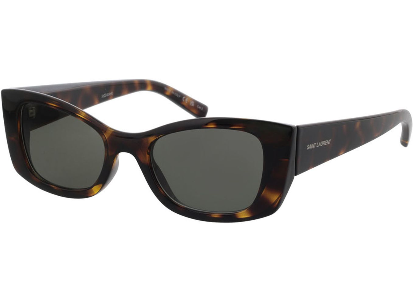 Saint Laurent SL 593-002 52-20 Sonnenbrille mit Sehstärke erhältlich, Damen, Vollrand, Rechteckig