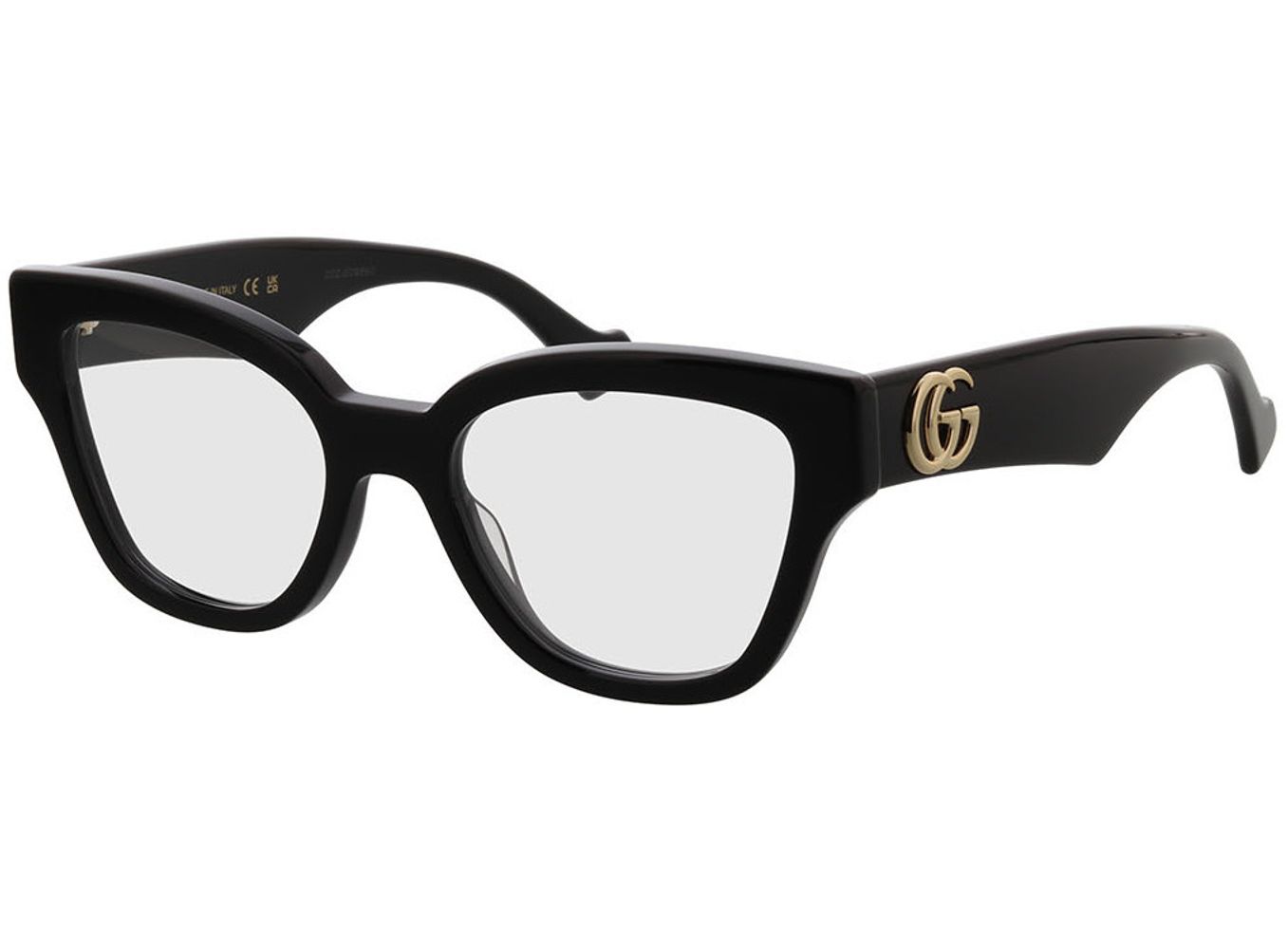 Gucci GG1424O-001 50-18 Brillengestell inkl. Gläser, Damen, Vollrand, Cateye