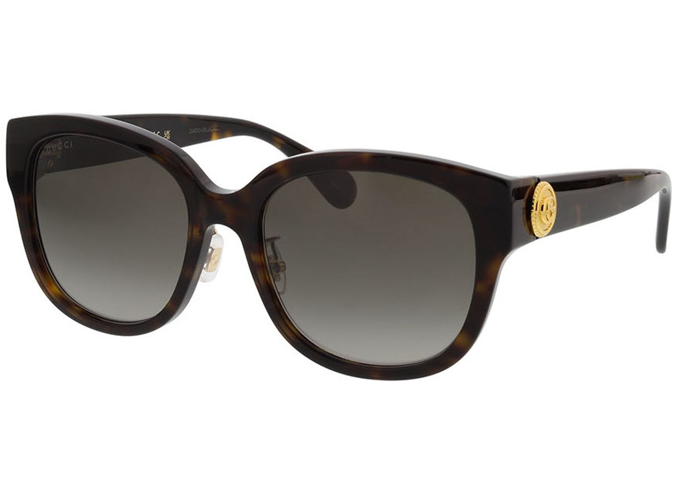 Gucci GG1409SK-002 55-19 Sonnenbrille mit Sehstärke erhältlich, Damen, Vollrand, panto