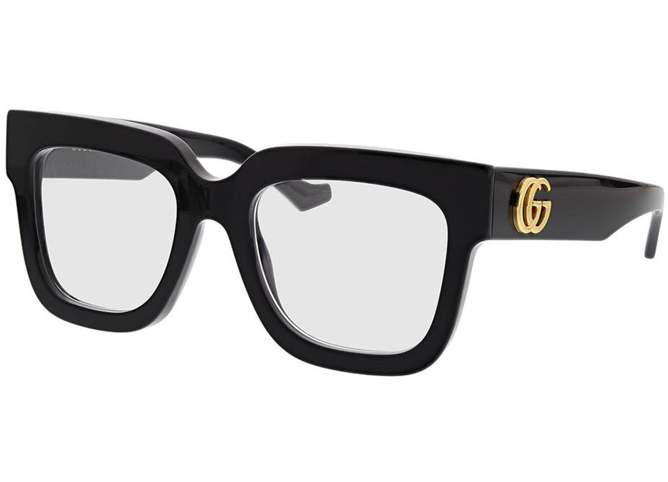 Gucci GG1549O-001 52-20 Brillengestell inkl. Gläser, Damen, Vollrand, Rechteckig