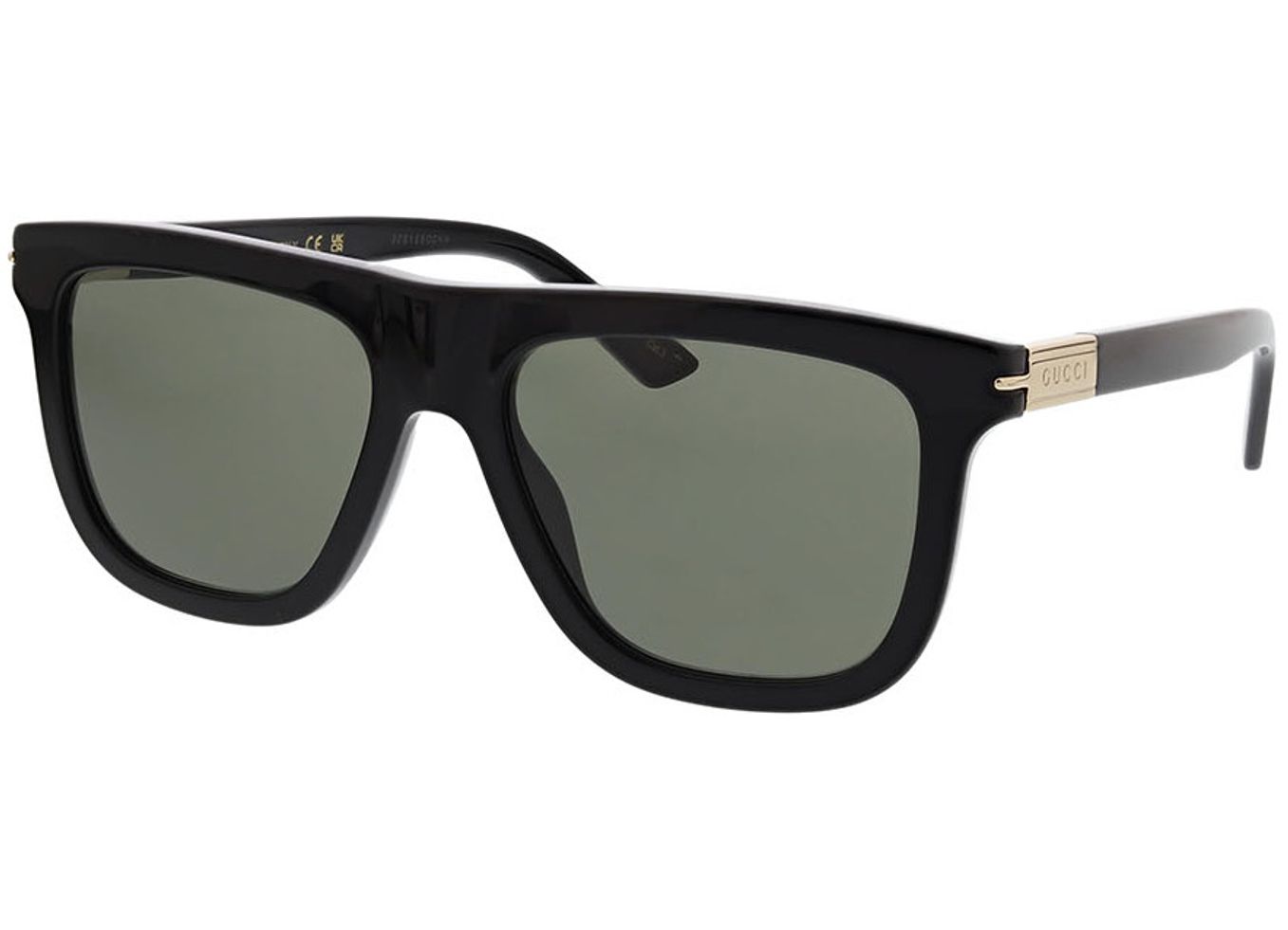 Gucci GG1502S-001 54-18 Sonnenbrille mit Sehstärke erhältlich, Herren, Vollrand, Rechteckig