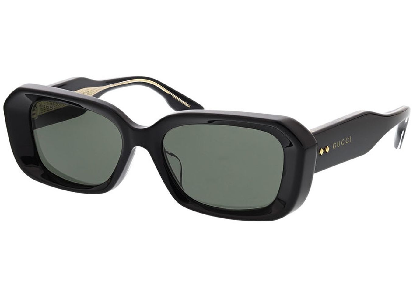 Gucci GG1531SK-001 54-18 Sonnenbrille mit Sehstärke erhältlich, Damen, Vollrand, Rechteckig