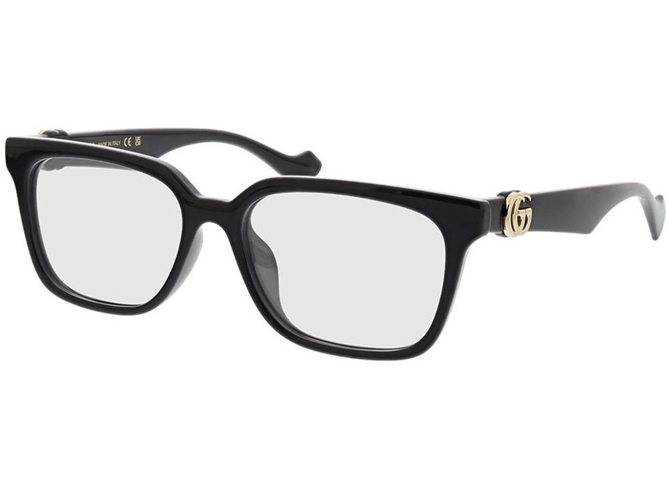 Gucci GG1537OK-001 55-16 Brillengestell inkl. Gläser, Damen, Vollrand, Rechteckig