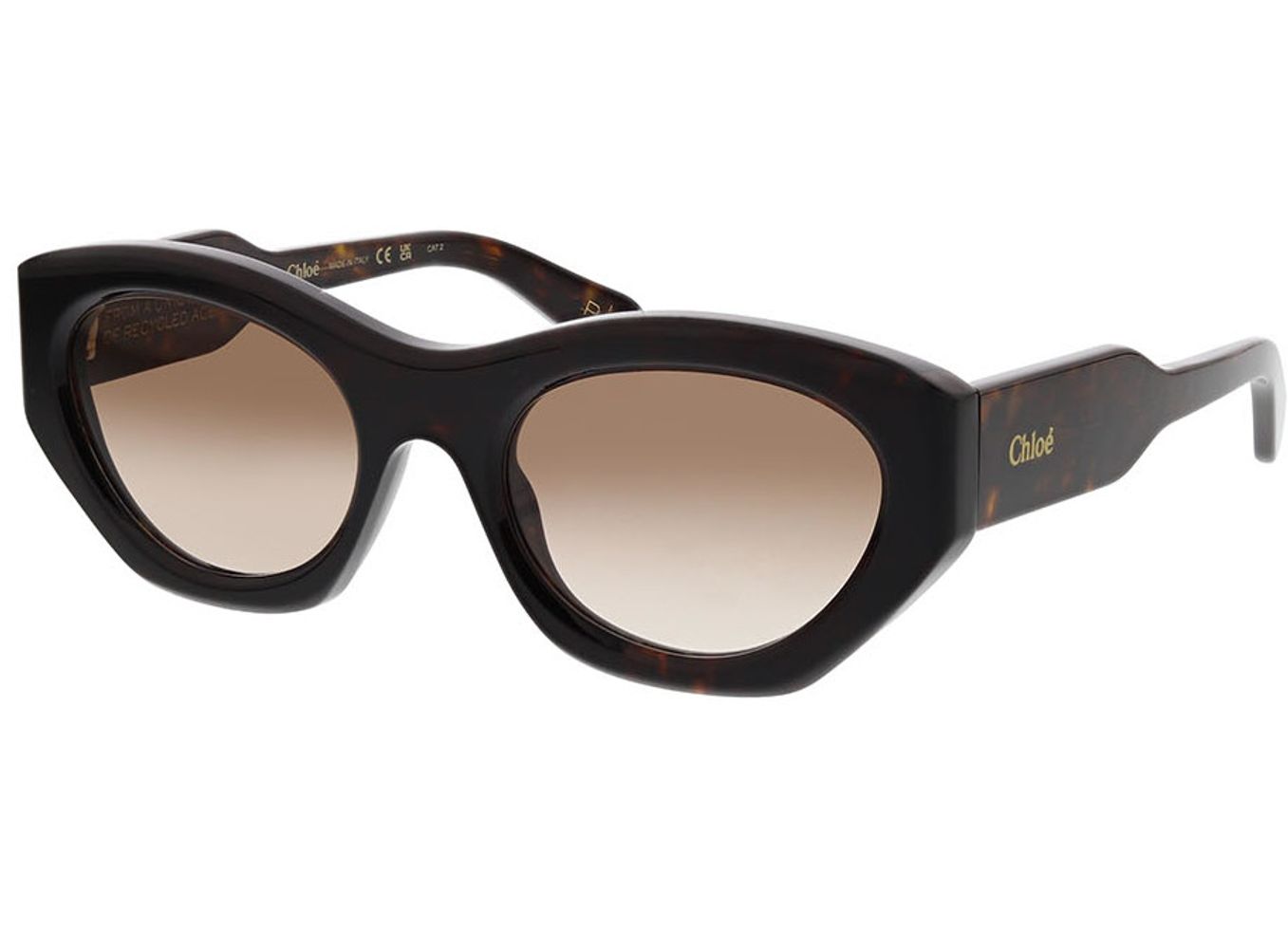 Chloé CH0220S-002 53-21 Sonnenbrille mit Sehstärke erhältlich, Damen, Vollrand, Cateye