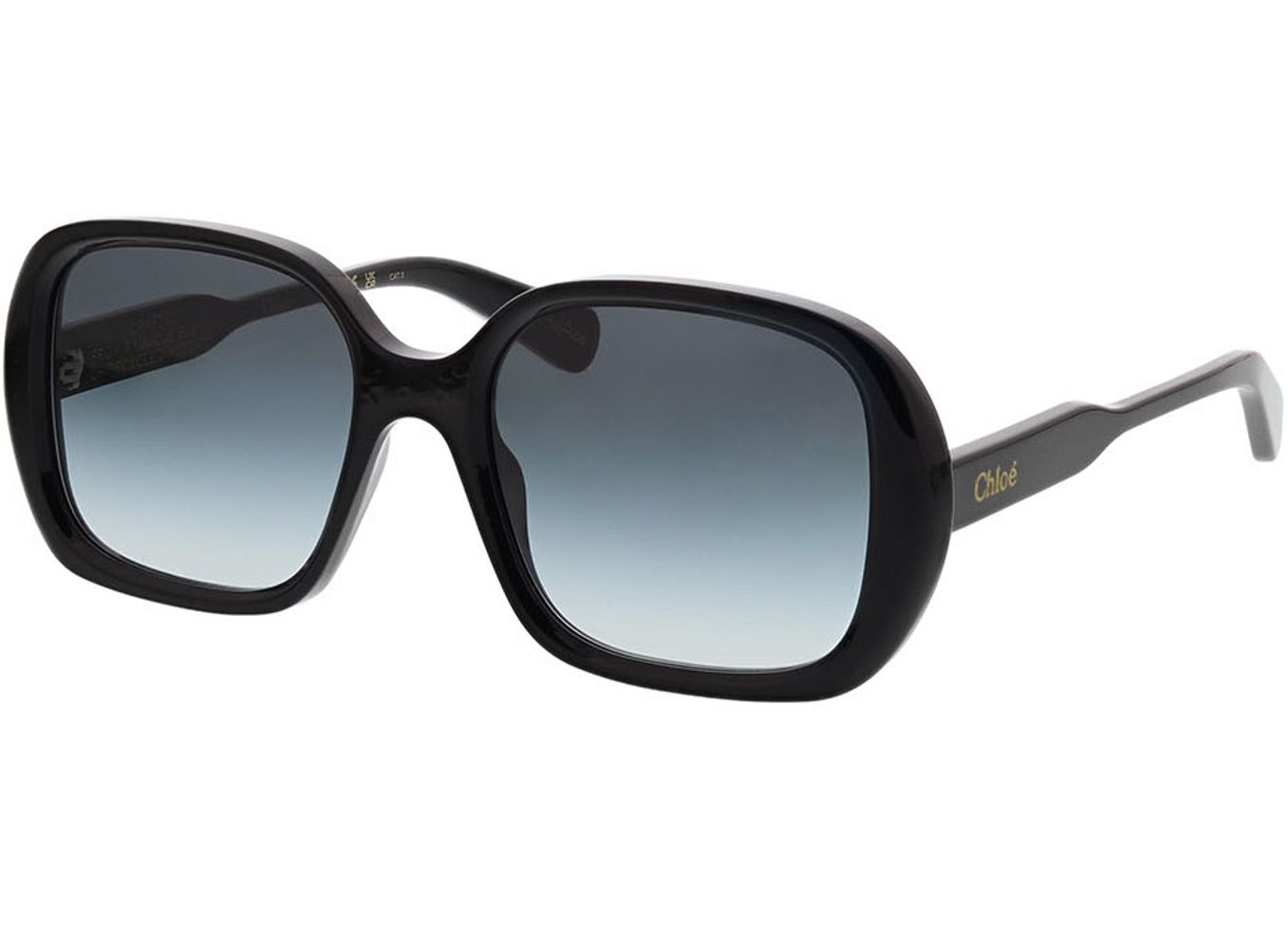 Chloé CH0222S-001 55-19 Sonnenbrille mit Sehstärke erhältlich, Damen, Vollrand, Rechteckig