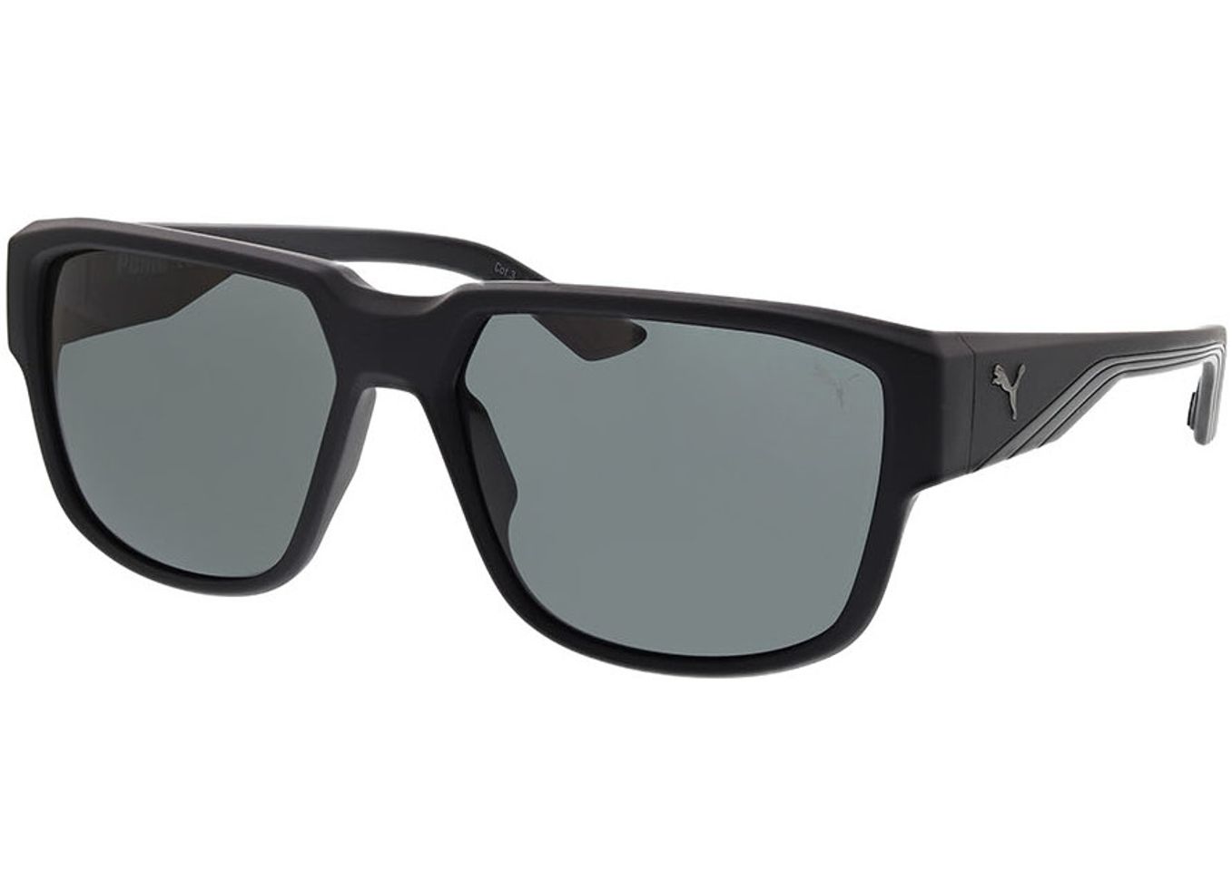 Puma PU0445S-002 59-16 Sonnenbrille ohne Sehstärke, Herren, Vollrand, Rechteckig